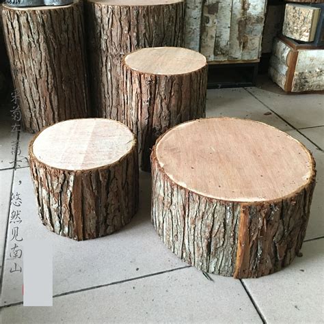 Bark Tree Stump Artificial Wooden Stool Fruugo Ie