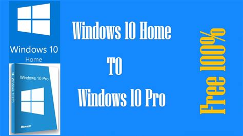 How To Upgrade Windows 10 Home To Windows 10 Pro Free 100 Youtube