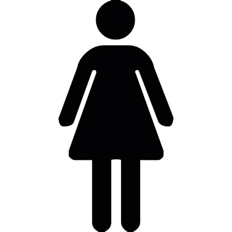 Woman Silhouette Woman Womens Bathroom Bathroom Sign Icon