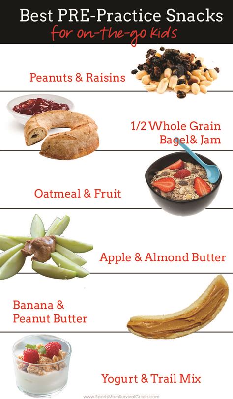 Whether it's in the morning, afternoon or night, refuel the exact same way. Best PRE-Practice Snacks for on-the-go Kids | Healthy ...