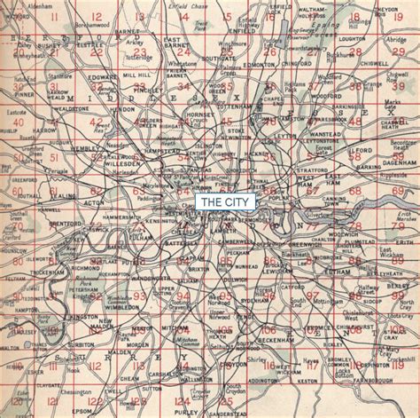 Old Maps Of London Early Twentieth Century London Maps