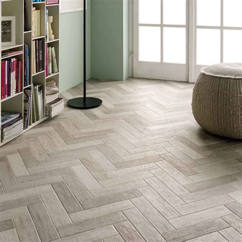 French Parquet Blanc Tile Herringbone Tile Floors Floor Tile Design