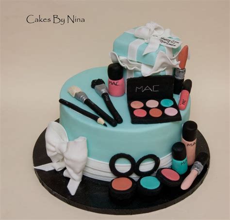 Makeup themed cake is a perfect choice for teenage girls. I really had fun with this project it is all edible, the little box on the top is a lemon cake ...
