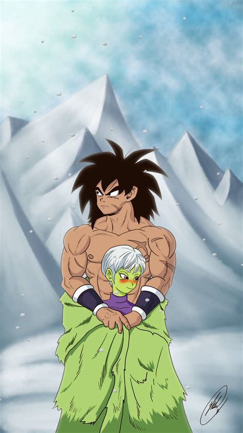 broly x cheelai commission by skilarbabcock on deviantart