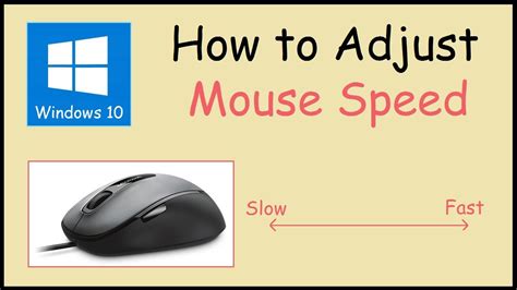 How To Adjust Your Mouse Sensitivity Windows 10 Youtube