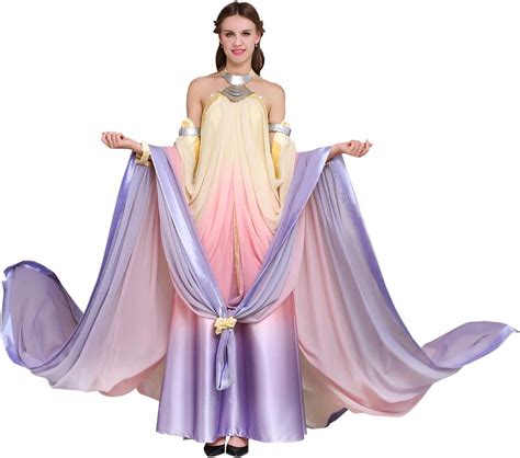 Cosplaydiy Womens Dress For Star Wars Queen Padme Amidala Cosplay