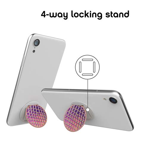 Nuckees The Only Phone Grip And Stand With Collapsible Magnetic Lock 4 Way Horizontal And