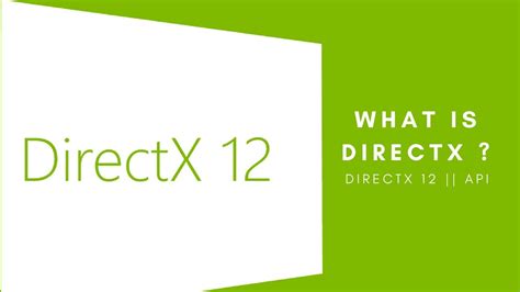 What Is Directx Directx 12 Api Youtube