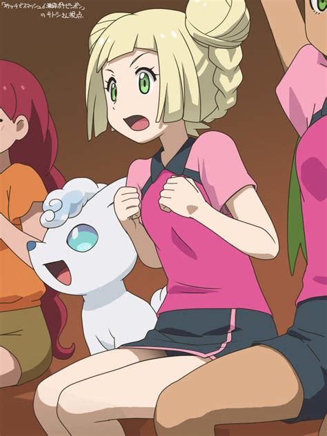 Lillie Mallow And Alolan Vulpix Pokemon And More Drawn By Awa