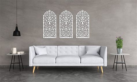 3d Stylish Moroccan Wall Art Decormoroccan Window Wooden Panel 42 X