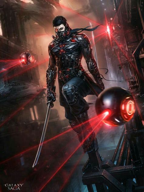 Pin By Grant Scott On Armor And Robots Ninja Art Cyberpunk Character