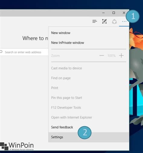 Alamat domain ini bisa anda buat melalui. Cara Memunculkan Home Button di Microsoft Edge | WinPoin