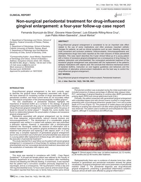 PDF Non Surgical Periodontal Treatment For Drug Influenced Gingival