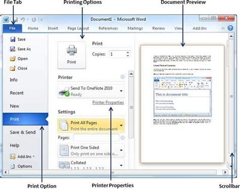 How To Print In Microsoft Word