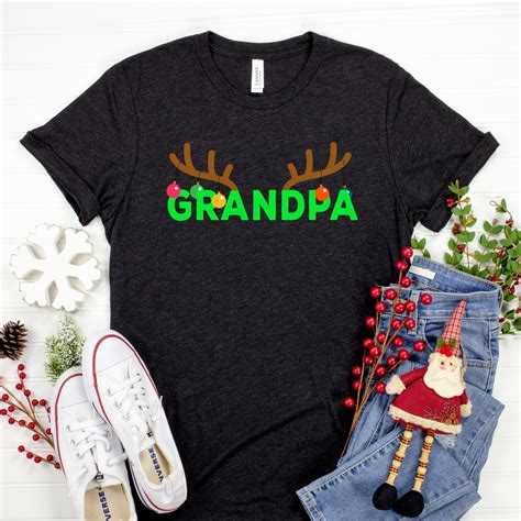 Grandpa T Shirt For Christmas Present For Grandad Christmas Etsy