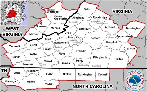 Map Of Va And Nc Maping Resources
