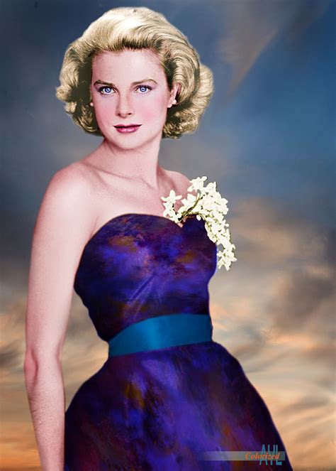 A Painting Of A Woman In A Purple Dress With Flowers On Her Shoulder