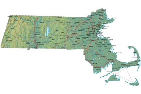 Massachusetts Map / Massachusetts county map