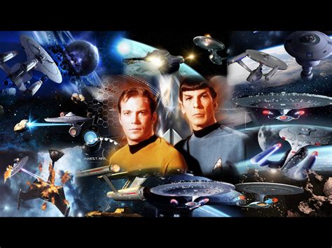 Free Download Star Trek Collage Wallpaper Free Star Trek Computer