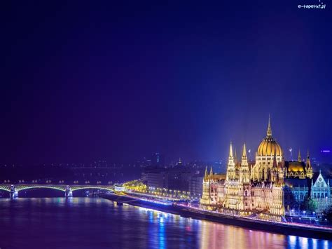 Jest to wycięty krajobraz miasta budapesztu, węgry z jego pięknym mostem wolności, parlamentu i bazyliki szenta istvan. Rzeka, Miasto, Budapeszt, Most, Węgry, Zabytki
