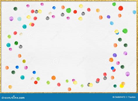 Colorful Polka Dot Border