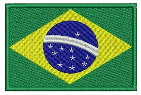 Patch Bordado Bandeira Brasil Termo 7cm Elo7