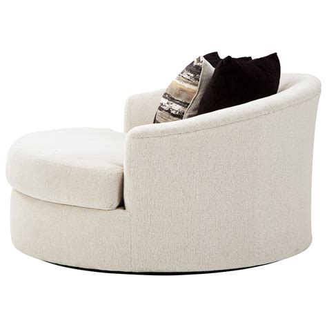 Ashley Furniture Cambri Oversized Round Swivel Chair | Value City Furniture | Upholstered Chairs