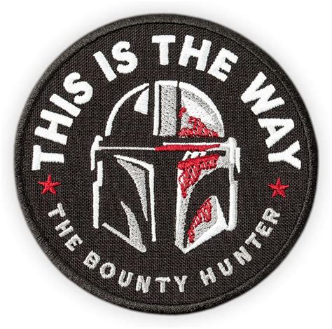 Bounty Hunter Patch Rond This Is The Way Mandalorian Star Wars Tv