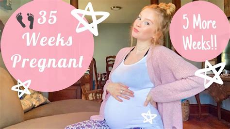 35 Week Pregnancy Update 8 Months Pregnant Belly Shot 2019 Youtube