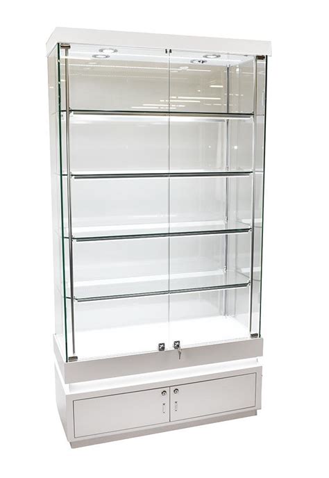 Frameless Display Glass Cabinet 1000x400x1900mm Wt4s Code 99958 Glass