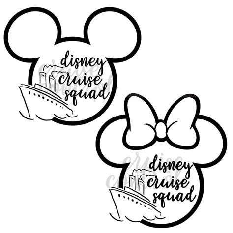 Magic Mouse Cruise Squad Family SVG Digital File Etsy Disney Cruise Family Disney
