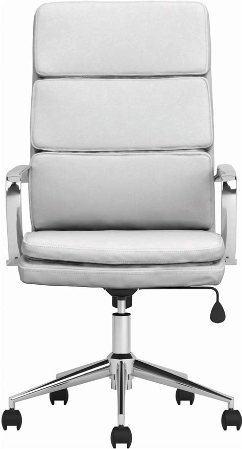 Coaster® Ximena White High Back Upholstered Office Chair Evans