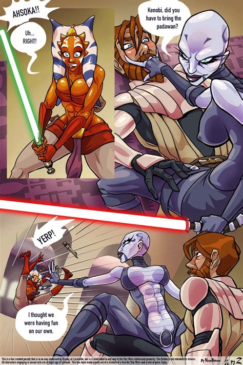 Rule 34 2girls Ahsoka Tano Asajj Ventress Blush Female Female On Top