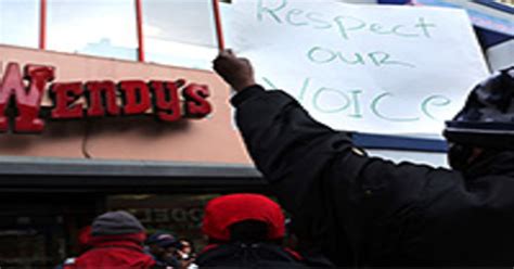 Nyc Fast Food Workers Strike Supersize Our Wages They Demand