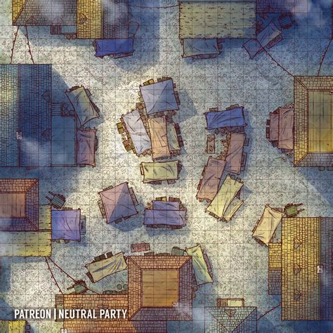 Town Market Battlemap Fantasy City Map Fantasy World Map Dnd World Map