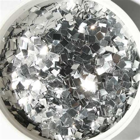 Square Silver Glitter Bulk Square Glitter In Shiny Silver