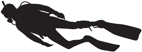 Scuba Diving Underwater Diving Silhouette Diver Silhouette Png Clip