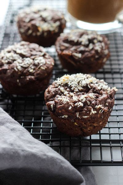 Vegan Double Chocolate Zucchini Muffins Dietitian Debbie Dishes