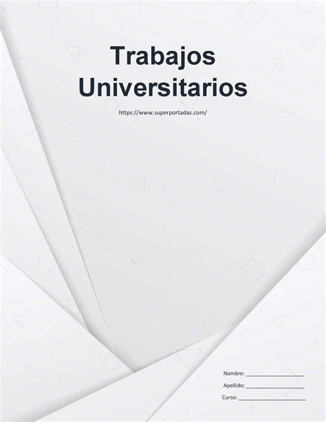 Portadas Para Trabajos Universitarios Portadas Universitarias