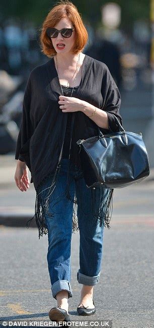 Titles as 'sexiest women in the world' not once but. Christina Hendricks hides her glorious figure in frumpy ...
