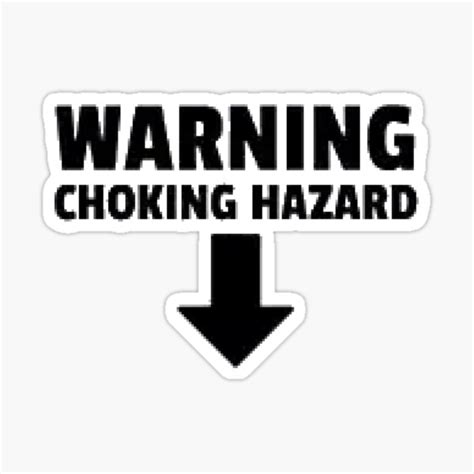 Warning Choking Hazard Essential T Shirt Sexual Innuendo Offensive