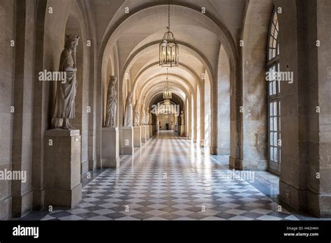 Corridor Of Versailles Chateau Palace Paris France Stock Photo Alamy