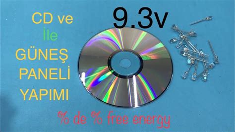 CD ve LED ile GÜNEŞ PANELİ YAPIMI - SOLAR PANEL YAPIMI - How to make