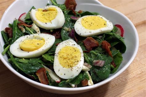 Spinach Salad With Warm Bacon Dressing Recipe