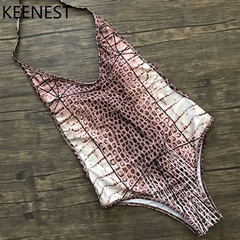 keenest new 2017 sexy high cut one piece swimsuit backless swimwear women bathing suit swim