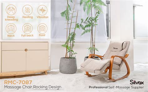silvox massage chair recliner shiatsu back neck and shoulder massager with heat