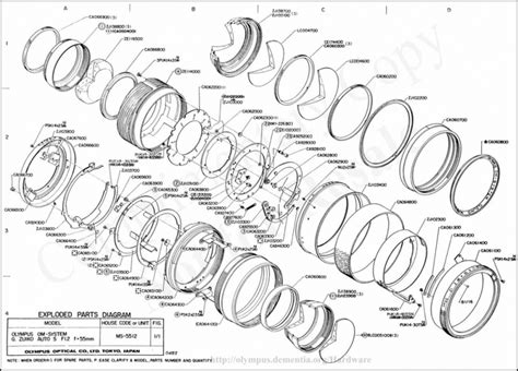 Product Details Olympus Om 55mm F12 Parts Diagrams Olympus