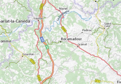 Rocamadour Carte Info ≡ Voyage Carte Plan