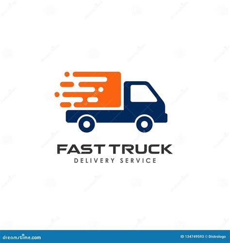 Courier Logo Design Template Shipment Logo Design Icon Vector Stock