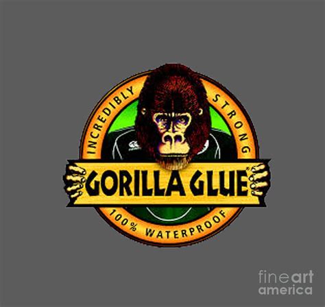 Gorilla Glue T Shirt Painting By Herb Strobino